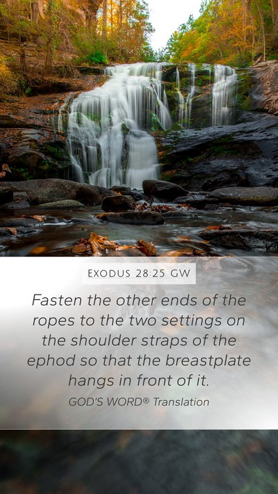 Exodus 28:25 GW Bible Verse Image