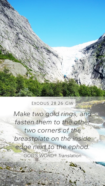 Exodus 28:26 GW Bible Verse Image
