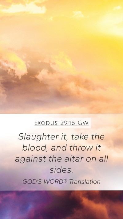 Exodus 29:16 GW Bible Verse Image
