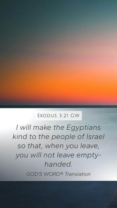Exodus 3:21 GW Bible Verse Image