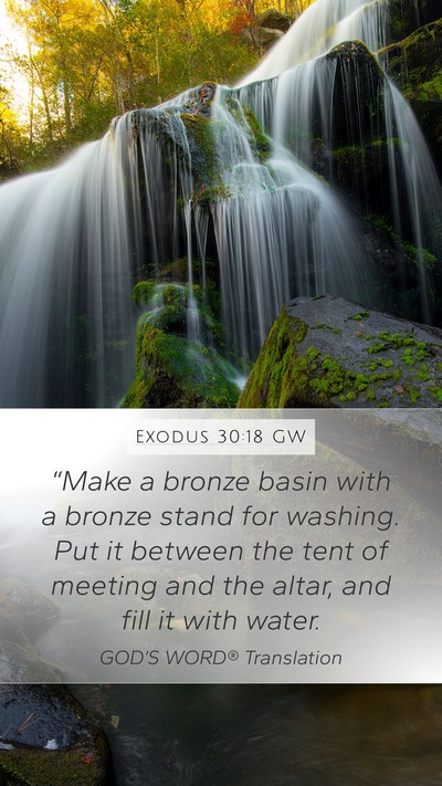Exodus 30:18 GW Bible Verse Image