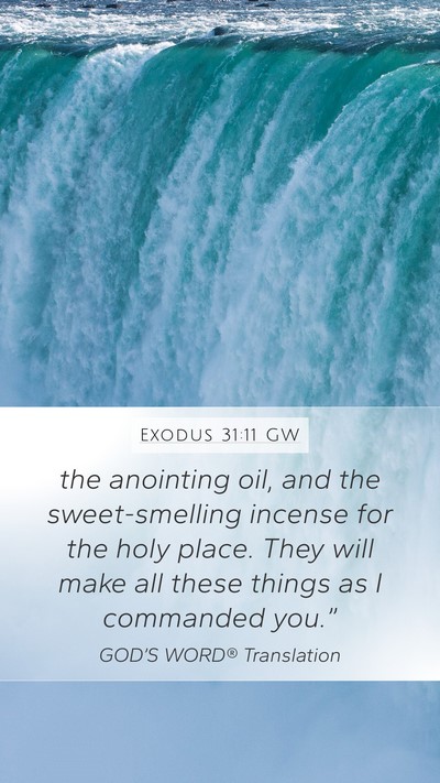 Exodus 31:11 GW Bible Verse Image