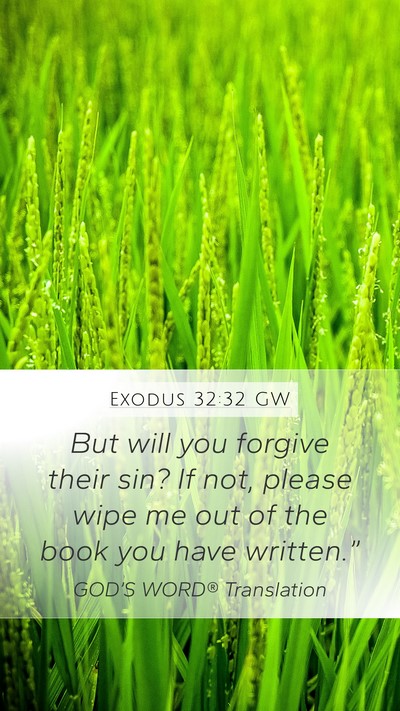 Exodus 32:32 GW Bible Verse Image