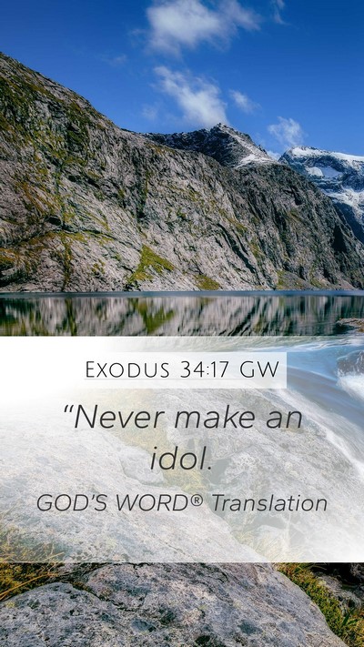 Exodus 34:17 GW Bible Verse Image