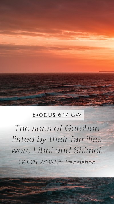 Exodus 6:17 GW Bible Verse Image
