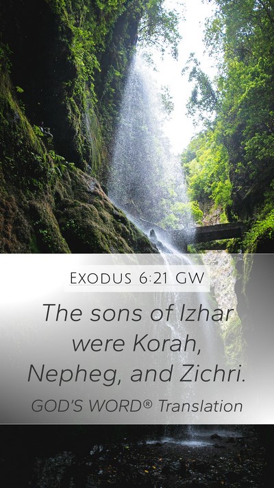 Exodus 6:21 GW Bible Verse Image