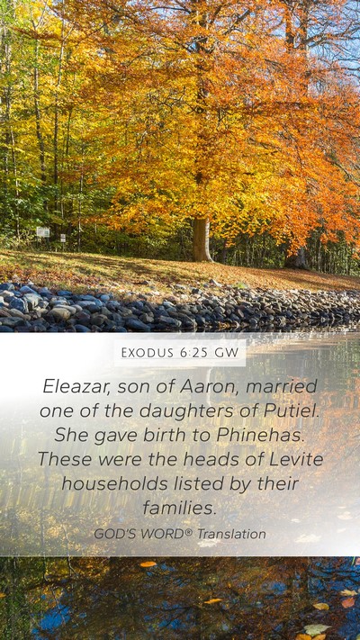 Exodus 6:25 GW Bible Verse Image