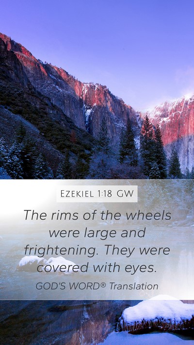 Ezekiel 1:18 GW Bible Verse Image
