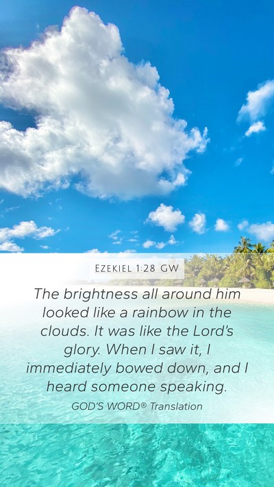 Ezekiel 1:28 GW Bible Verse Image