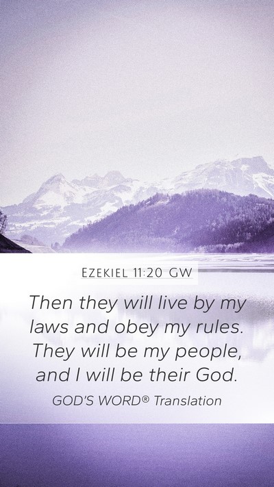 Ezekiel 11:20 GW Bible Verse Image