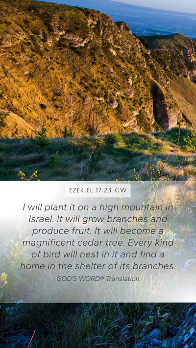 Ezekiel 17:23 GW Bible Verse Image