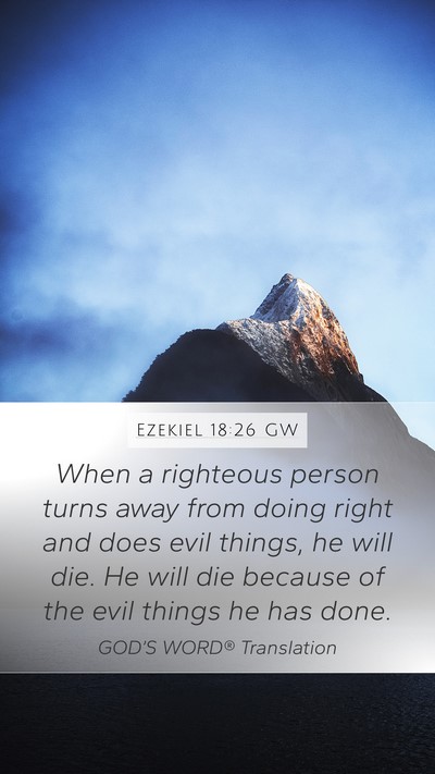 Ezekiel 18:26 GW Bible Verse Image