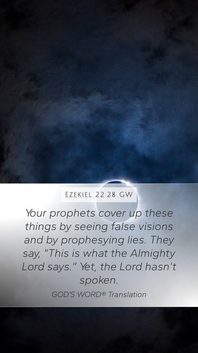 Ezekiel 22:28 GW Bible Verse Image