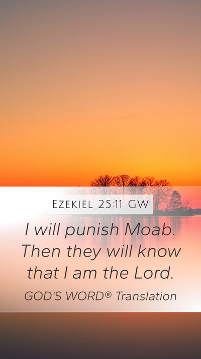 Ezekiel 25:11 GW Bible Verse Image