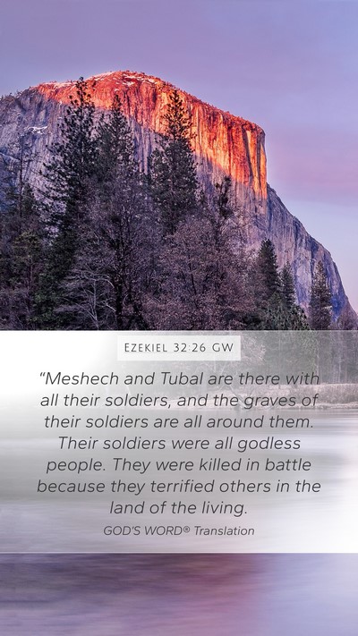 Ezekiel 32:26 GW Bible Verse Image
