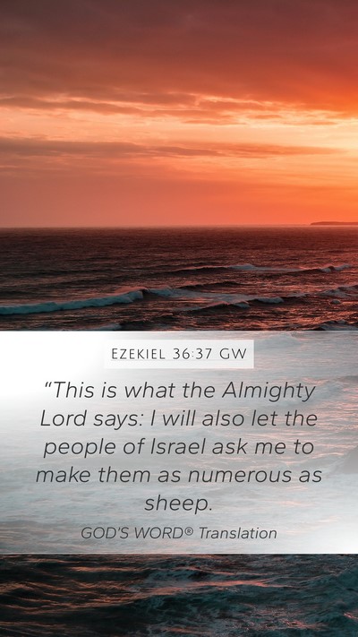 Ezekiel 36:37 GW Bible Verse Image