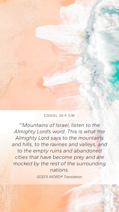 Ezekiel 36:4 GW Bible Verse Image