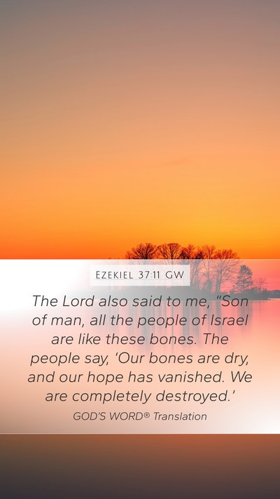 Ezekiel 37:11 GW Bible Verse Image