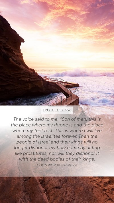 Ezekiel 43:7 GW Bible Verse Image