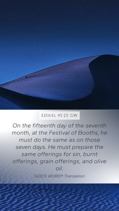 Ezekiel 45:25 GW Bible Verse Image