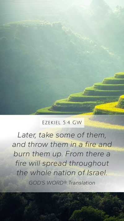 Ezekiel 5:4 GW Bible Verse Image