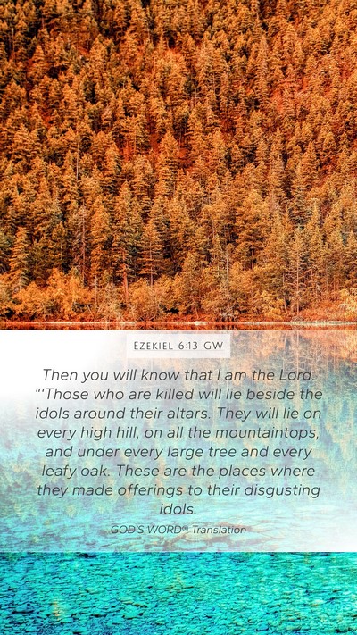 Ezekiel 6:13 GW Bible Verse Image