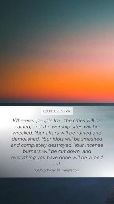 Ezekiel 6:6 GW Bible Verse Image