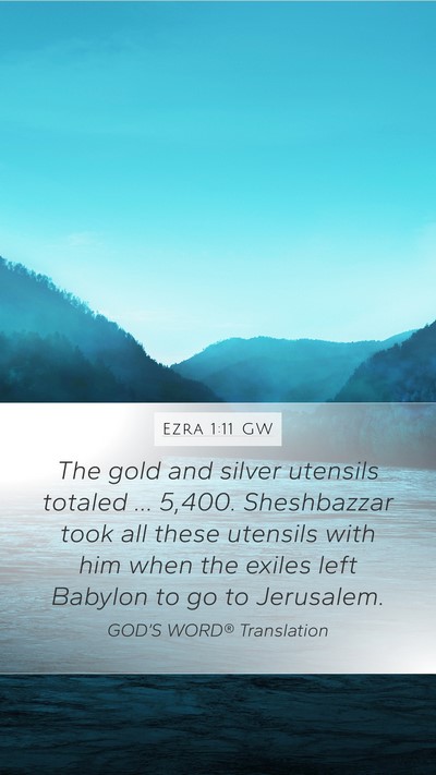 Ezra 1:11 GW Bible Verse Image