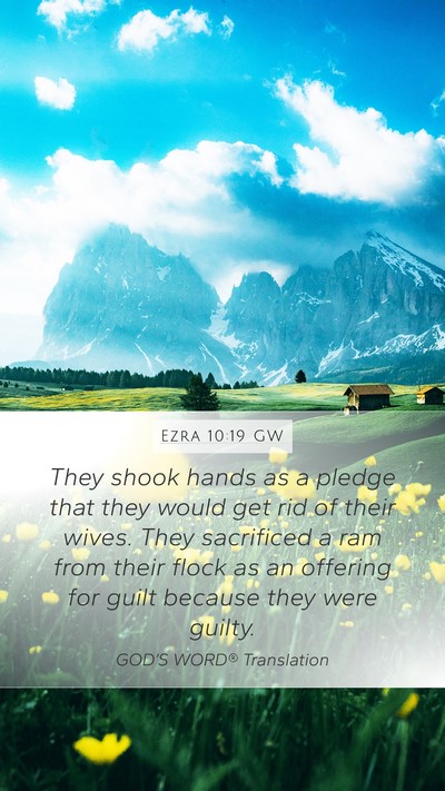 Ezra 10:19 GW Bible Verse Image