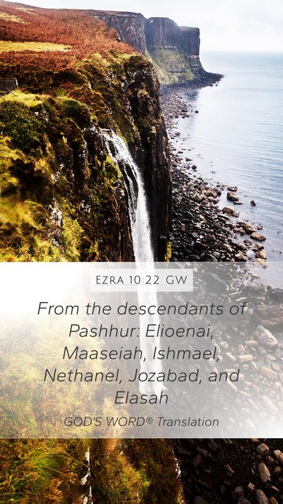 Ezra 10:22 GW Bible Verse Image