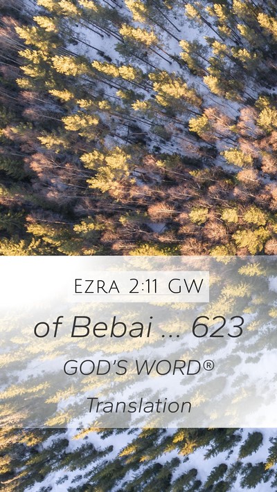 Ezra 2:11 GW Bible Verse Image