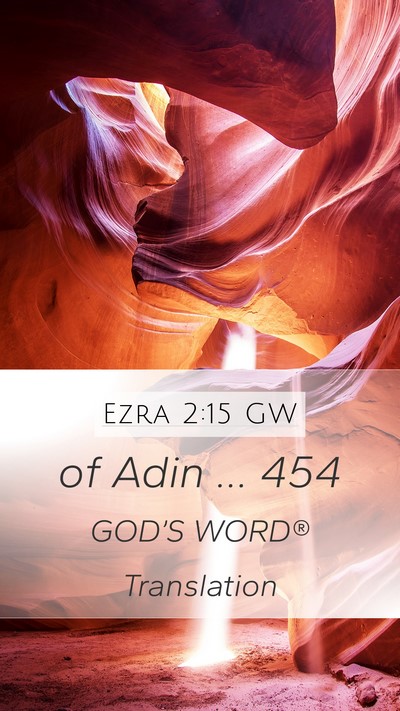 Ezra 2:15 GW Bible Verse Image