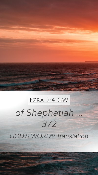 Ezra 2:4 GW Bible Verse Image