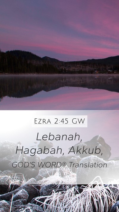 Ezra 2:45 GW Bible Verse Image