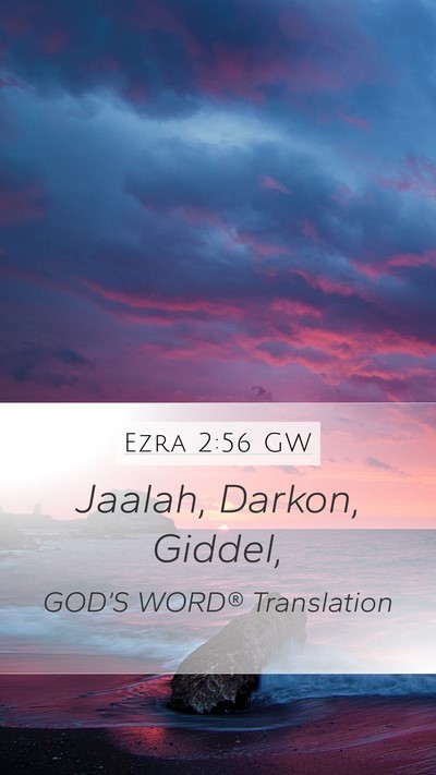 Ezra 2:56 GW Bible Verse Image