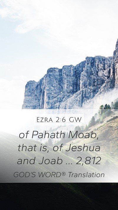 Ezra 2:6 GW Bible Verse Image