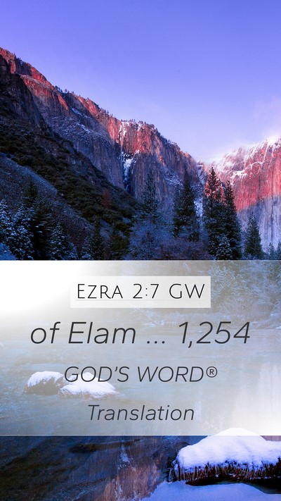 Ezra 2:7 GW Bible Verse Image