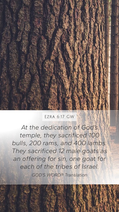 Ezra 6:17 GW Bible Verse Image