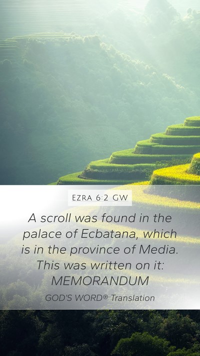 Ezra 6:2 GW Bible Verse Image