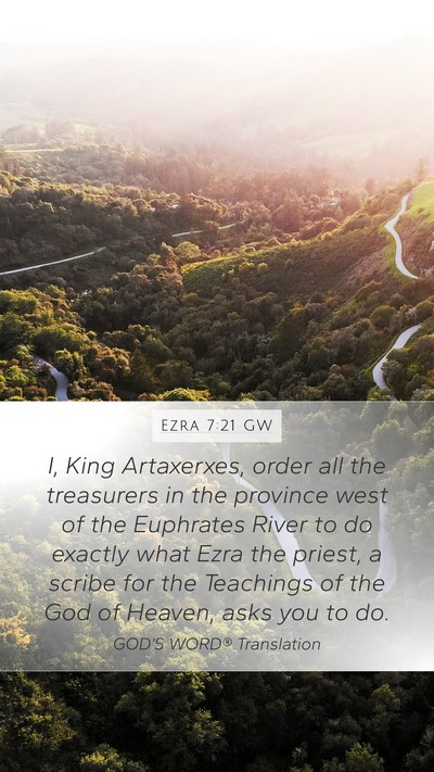 Ezra 7:21 GW Bible Verse Image