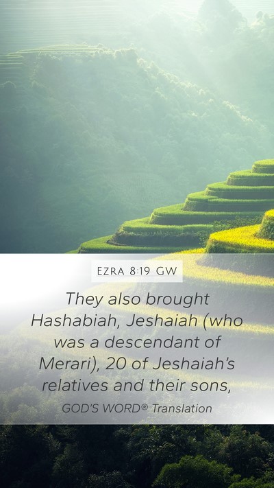 Ezra 8:19 GW Bible Verse Image