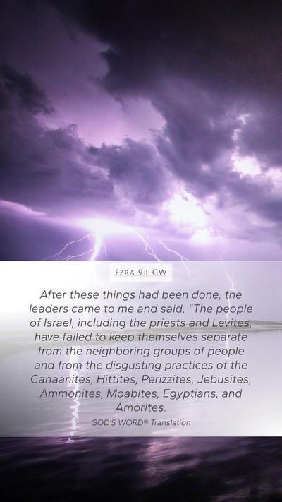 Ezra 9:1 GW Bible Verse Image