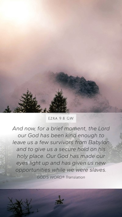 Ezra 9:8 GW Bible Verse Image