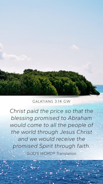 Galatians 3:14 GW Bible Verse Image