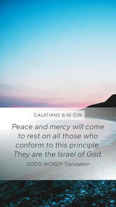 Galatians 6:16 GW Bible Verse Image