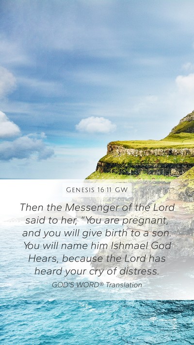 Genesis 16:11 GW Bible Verse Image