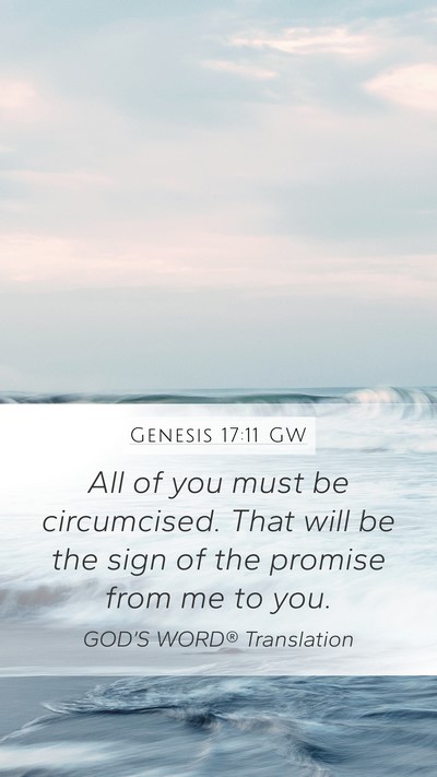 Genesis 17:11 GW Bible Verse Image