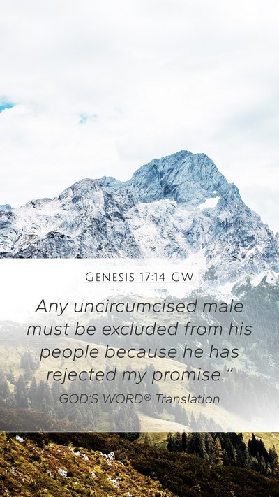 Genesis 17:14 GW Bible Verse Image