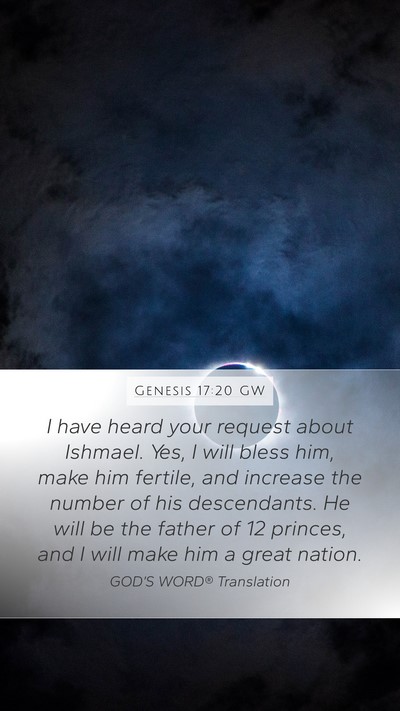 Genesis 17:20 GW Bible Verse Image