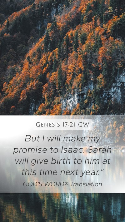 Genesis 17:21 GW Bible Verse Image